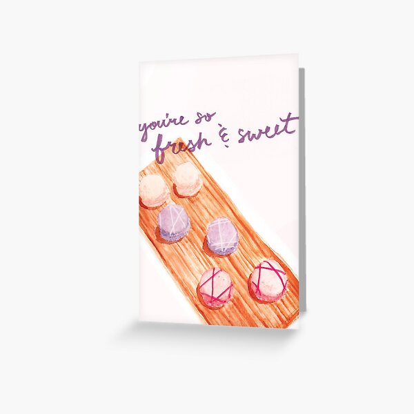 My Sweet, Punny Valentine: Macarons Greeting Card