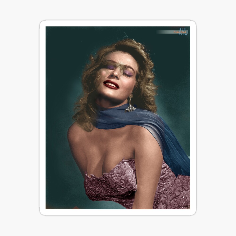 Anita Ekberg, colorized from a 1956 photo by Yousuf Karsh | iPad Case & Skin