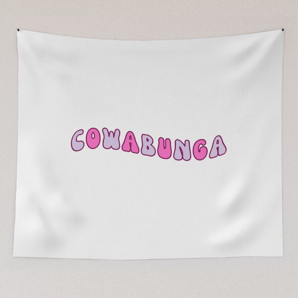 Item preview, Cowabunga Retro Wave Text designed and sold by MadiervArt.