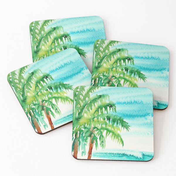 Artikelvorschau, Beach and palm trees entworfen und verkauft von DejanVuk.