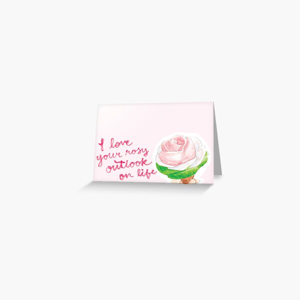 My Sweet, Punny Valentine: Rose Ice Cream Greeting Card