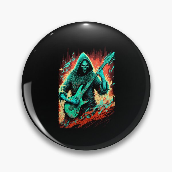 Item preview, Grim reaper with guitar in his hands designed and sold by quanlh.