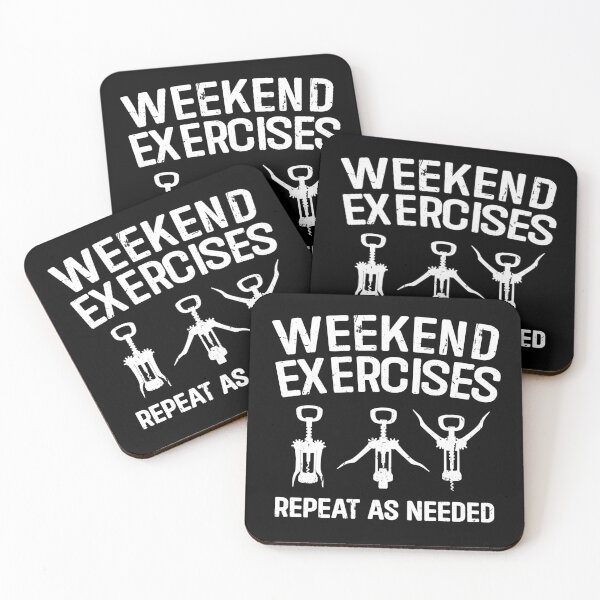 Item preview, Weekend Exercises Wine Opener Funny Wine Lover designed and sold by diip.
