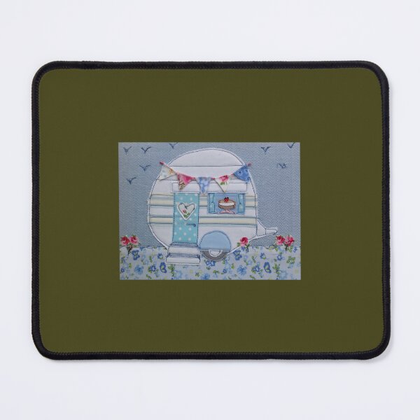 Item preview, White vintage caravan stitched Throw Pillow 	 designed and sold by nydabxwvrfd22.