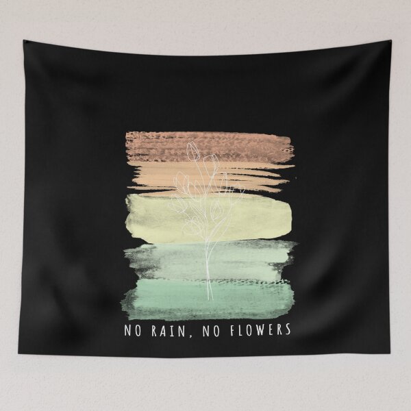 Item preview, No Rain no Flower FunnyShirts MinimalistHumor designed and sold by ScionEros.