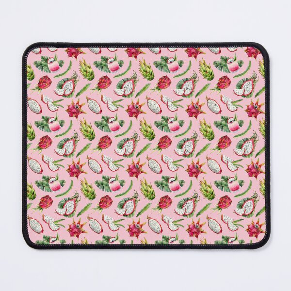 Item preview, Tropical pink dragon fruits pitaya watercolor print for juicy summer designs designed and sold by Elena Malgina.