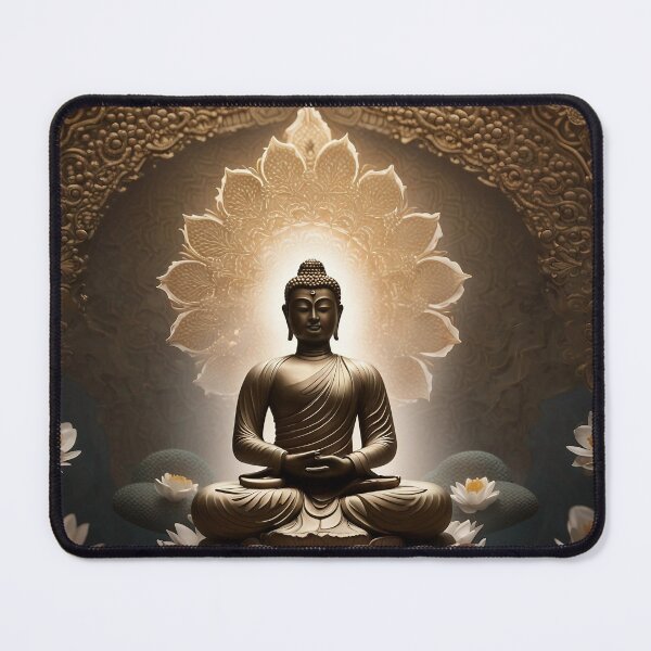 Item preview, Lord Buddha, beautiful and serene, divine designed and sold by ArtRevisualised.