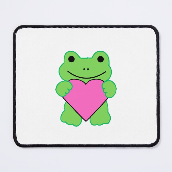 Item preview, Green Frog Holding Pink Love Heart designed and sold by armontheroad.