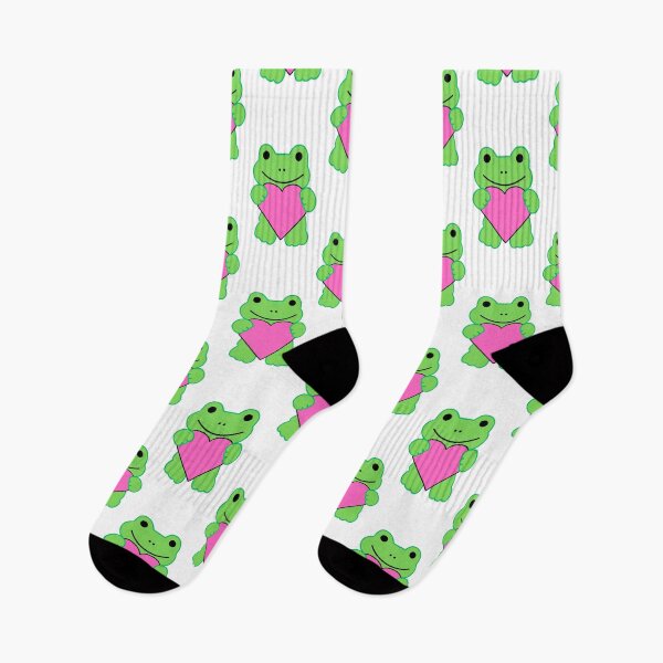 Item preview, Green Frog Holding Pink Love Heart designed and sold by armontheroad.