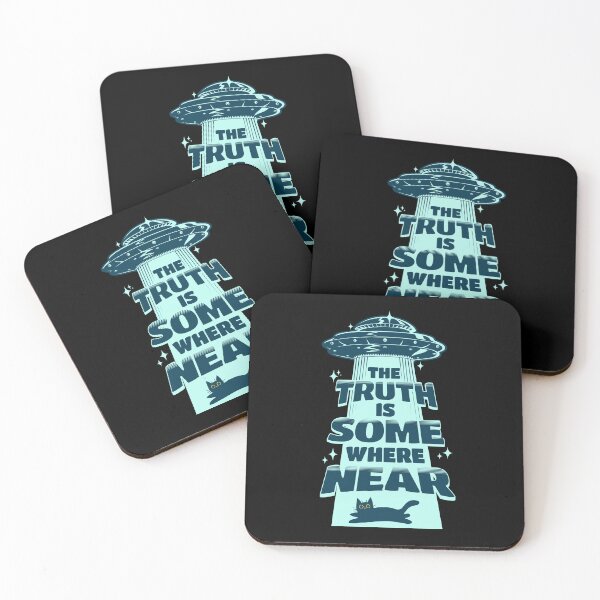 Item preview, The Truth is somewhere near - UFO Dark Humour designed and sold by InkyGenies.