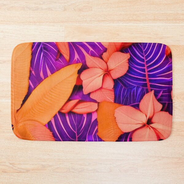 Item preview,  Interesting colorful tropical leaves and flowers designed and sold by Cedex.