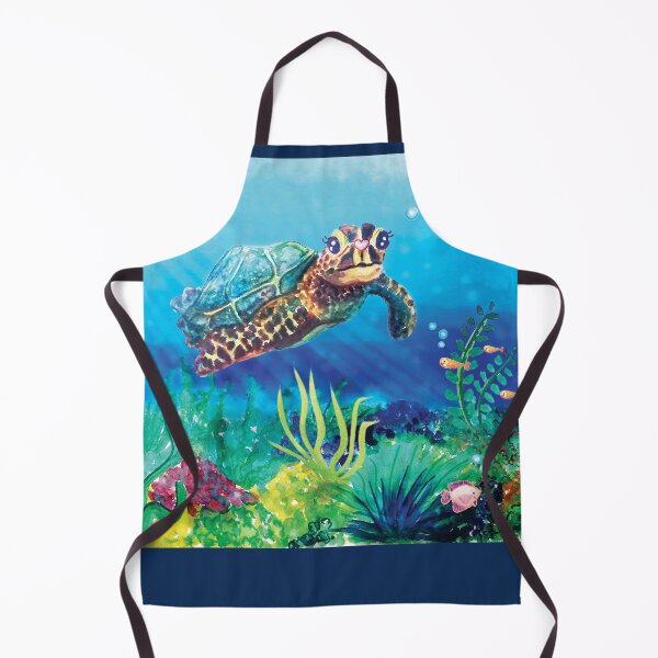 Item preview, Sea Turtle - Under the sea, ocean animals painting designed and sold by HajnalkArt.