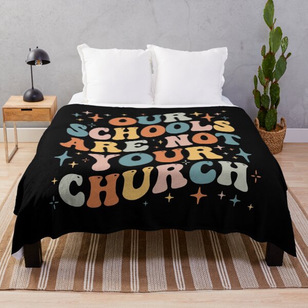 Item preview, Our Schools Are Not Your Church Groovy Teacher Parents Kids designed and sold by Designer-Girl.
