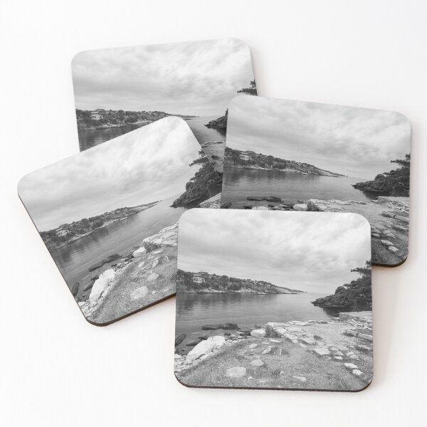 Item preview, Marble beach. Thassos 2023 6 bw designed and sold by Jouko Lehto Photography.