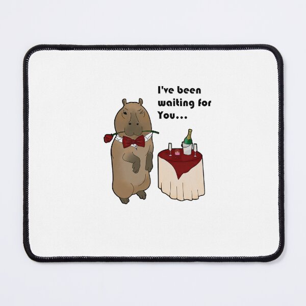 Item preview, Romantic capybara designed and sold by FluffynFurious.