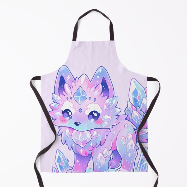 Item preview, Cute Kawaii Pastel Crystal Wolf designed and sold by PastelMagic.