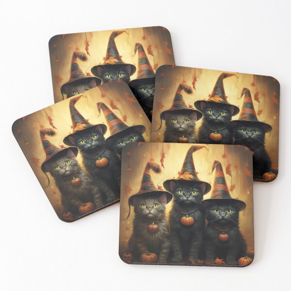 Item preview, Bring Out the Witch in You Happy Halloween Time Black Cats designed and sold by BDMeow.