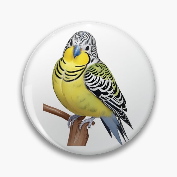 Item preview, colorful graphic art budgie designed and sold by mesato.