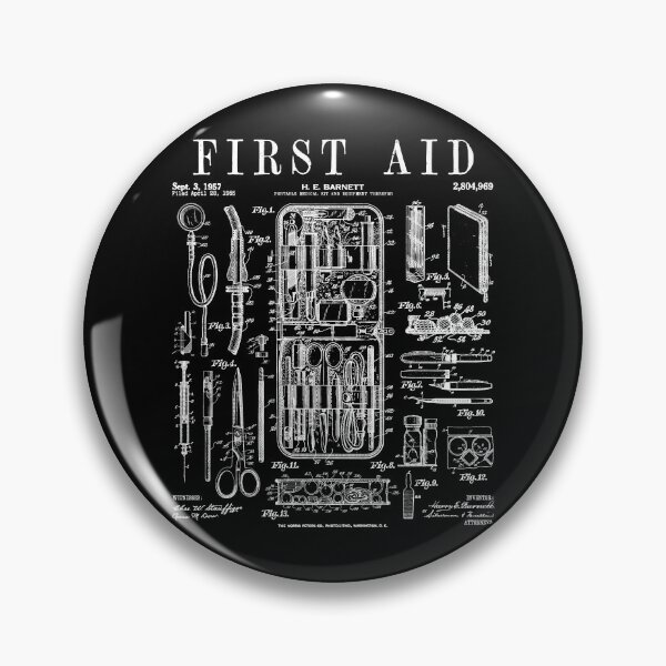 Item preview, Nurse Doctor Medical First Aid Kit Vintage Patent Print designed and sold by GrandeDuc.