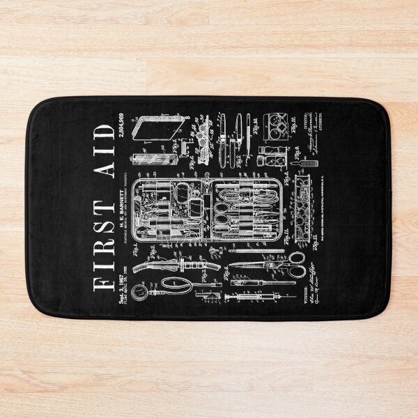 Item preview, Nurse Doctor Medical First Aid Kit Vintage Patent Print designed and sold by GrandeDuc.