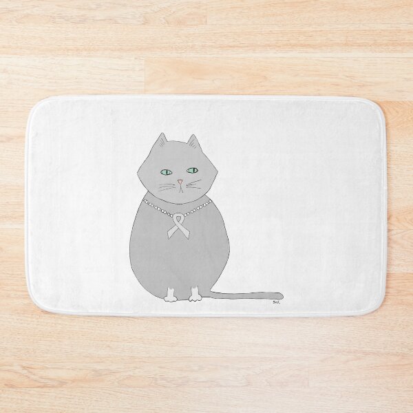 Item preview, Grayson the Cat - mental illness + brain cancer awareness ribbon designed and sold by Shelley Winters.