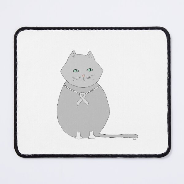 Item preview, Grayson the Cat - mental illness + brain cancer awareness ribbon designed and sold by Shelley Winters.
