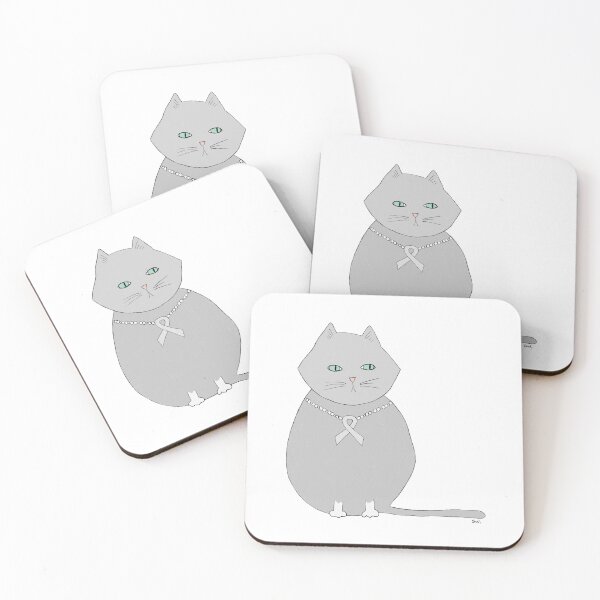 Item preview, Grayson the Cat - mental illness + brain cancer awareness ribbon designed and sold by Shelley Winters.