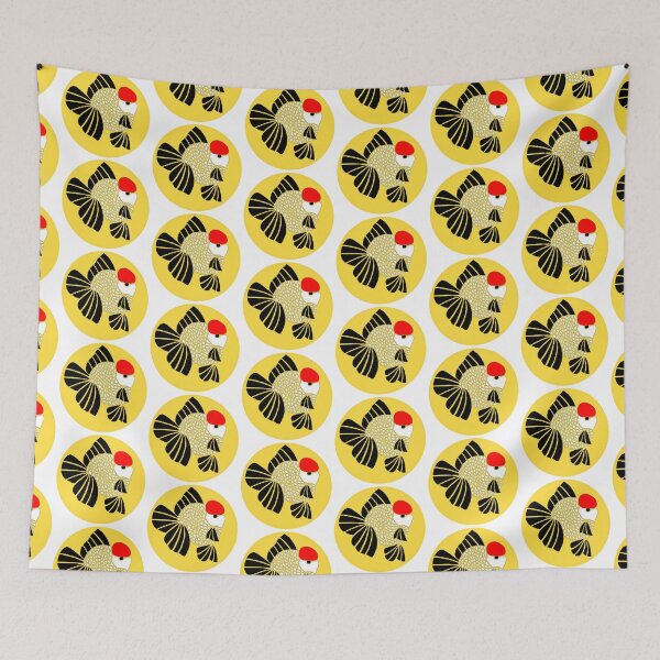 Item preview, Gorra Roja Blanco y Negro Oranda Goldfish 71023 designed and sold by Nosnah.