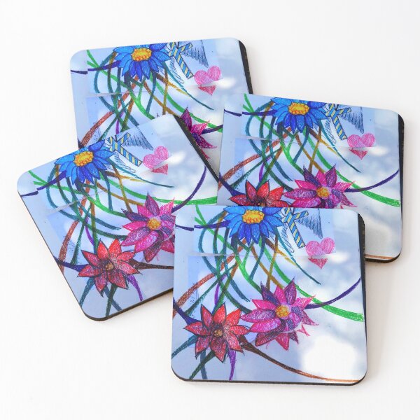 Item preview, colorful flowers designed and sold by Elzbieta Kolorowa.