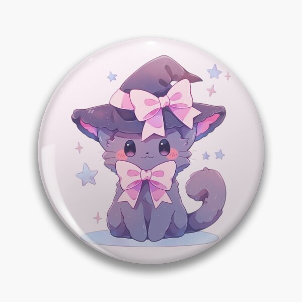 Item preview, Cute Kawaii Pastel Witchy Kitty designed and sold by PastelMagic.