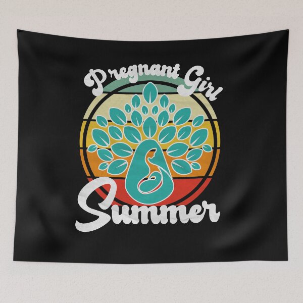 Item preview, Pregnant Girl Summer, Baby Announcement, Pregnancy Design designed and sold by ALITOPRINCE.