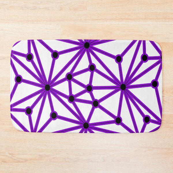 Item preview, Abstract geometric pattern - purple designed and sold by K.S ART.