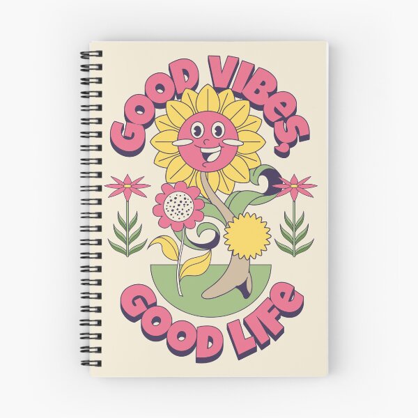 Item preview, Good Vibes, Good Life Retro Groovy Positive Design designed and sold by positive-tribe.