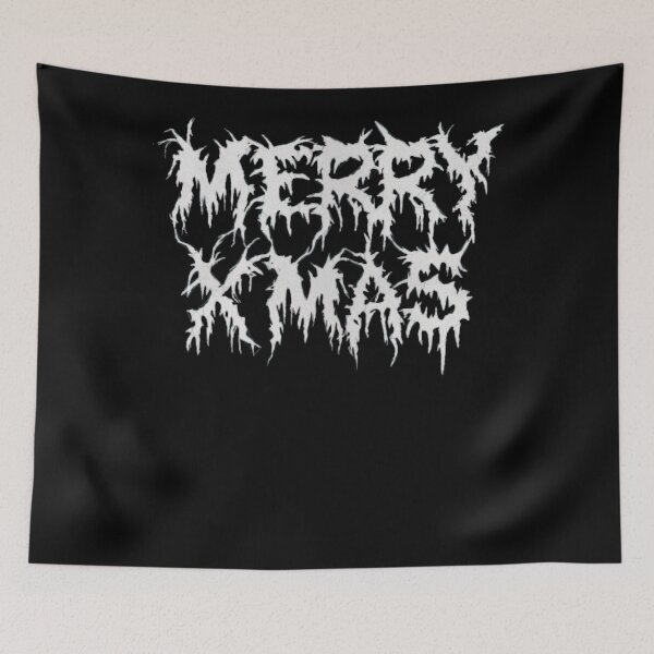 Item preview, Black Metal Merry Xmas designed and sold by DinekeFashion.