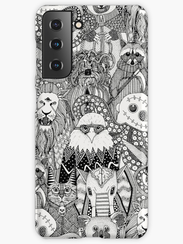 Thumbnail 1 of 4, Samsung Galaxy Phone Case, frightful friends black designed and sold by scrummy.
