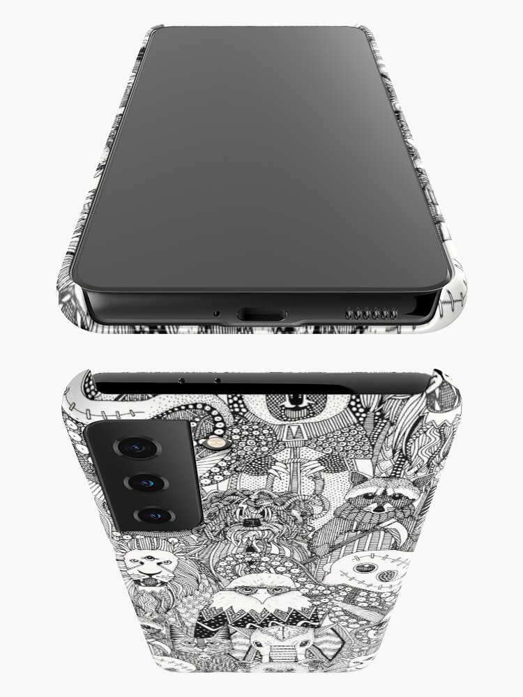 Thumbnail 3 of 4, Samsung Galaxy Phone Case, frightful friends black designed and sold by scrummy.