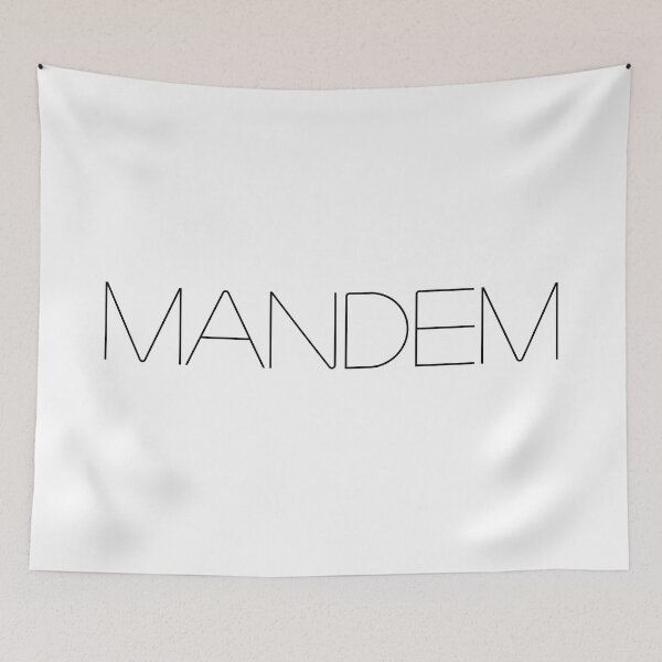 Item preview, A MANDEM logo for any item including t-shirts, caps + hoodies etc. designed and sold by HINKYPUNK-UK.