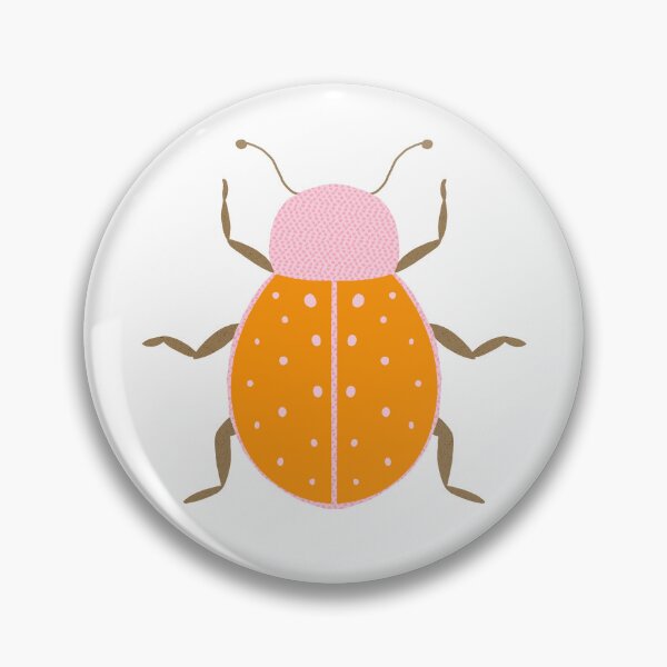 Item preview, Doodle Bug - pink orange beetle designed and sold by Shelley Winters.