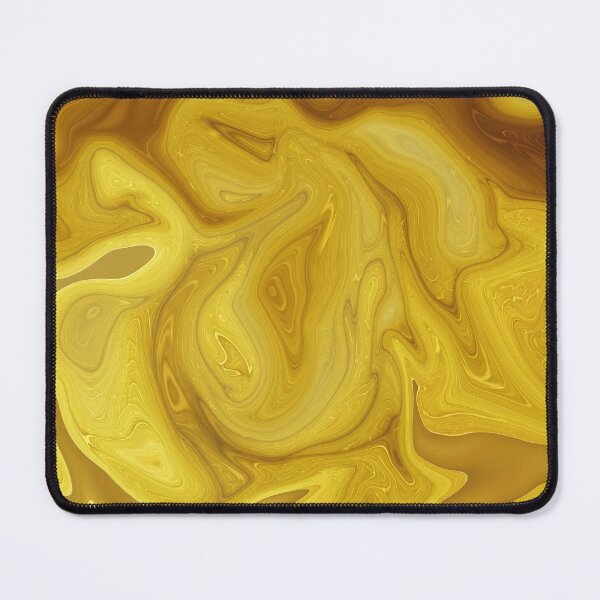 Item preview, Apollo - Contemporary Abstract - Fluid Painting - Marbling Art - Yellow designed and sold by Studio Grafiikka.