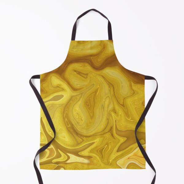 Aperçu de l'œuvre Apollo - Contemporary Abstract - Fluid Painting - Marbling Art - Yellow créée et vendue par Studio Grafiikka.