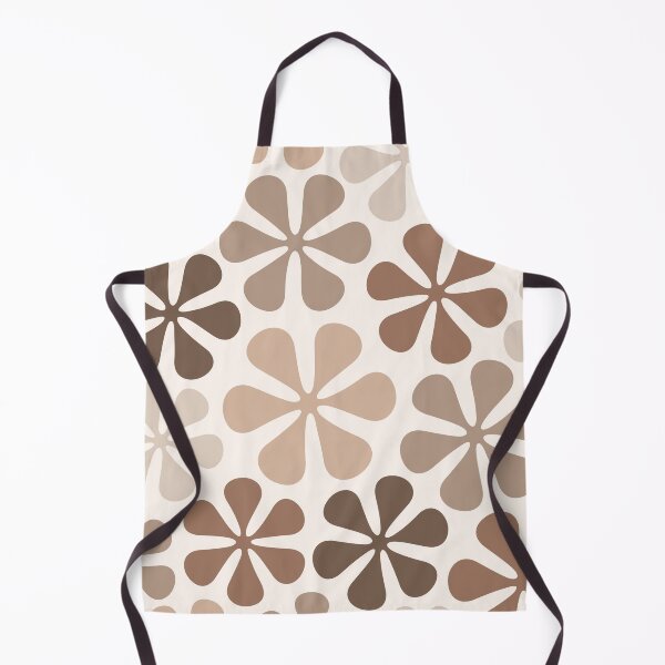 Item preview, Abstract Flowers Brown Taupe Cream designed and sold by NataliePaskell.