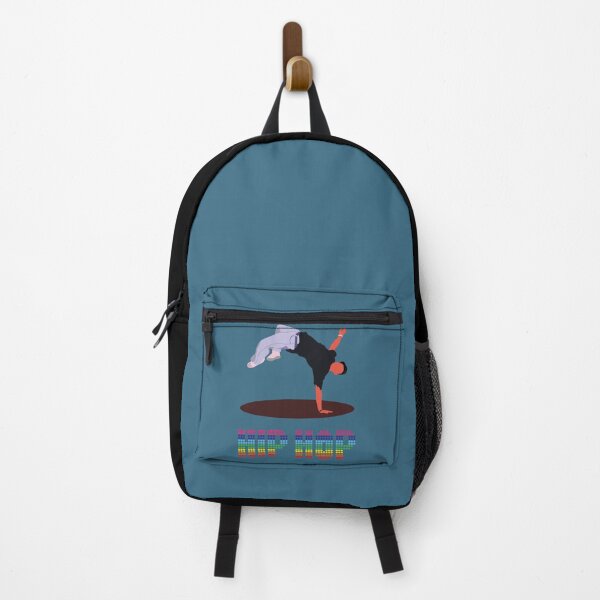 Item preview, Boy dancing hip hop in flat style with colorful retro disco style text designed and sold by Martapp.
