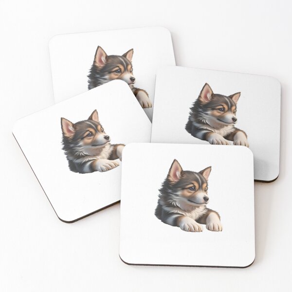 Item preview, Graphic realistic art print puppy designed and sold by mesato.