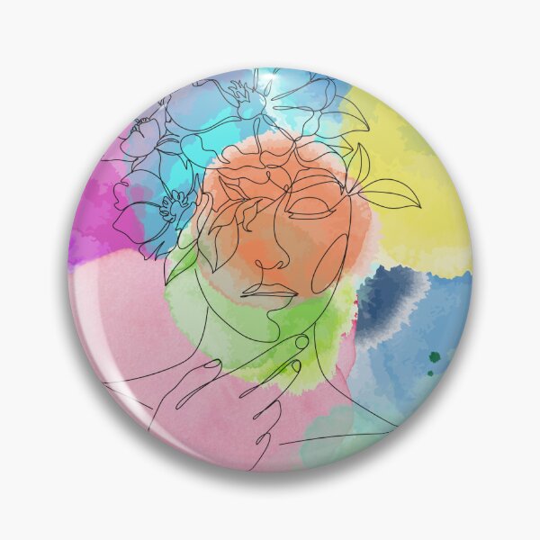 Item preview, Colored Woman Art T-Shirt and Stickers designed and sold by csillatorma.