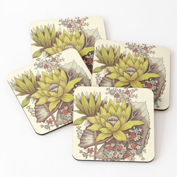 Item preview, Antique English Aesthetic Water Lily Flower design (1884). Annonymous. Restored by Mindthecherry designed and sold by MINDTHECHERRY.