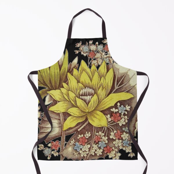 Item preview, Antique English Aesthetic Water Lily Flower design (1884). Annonymous. Restored by Mindthecherry designed and sold by MINDTHECHERRY.