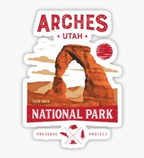 Arches National Park T-shirt Delicate Arch Vintage Utah cadeau Sticker