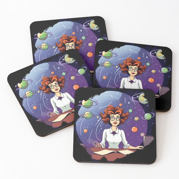 Item preview, Space Teacher: Lively Cartoon Illustration with Laptop in Hand designed and sold by 24hSpaceMadness.