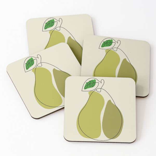 Item preview, Pear one line art designed and sold by HAGAR RABEE.