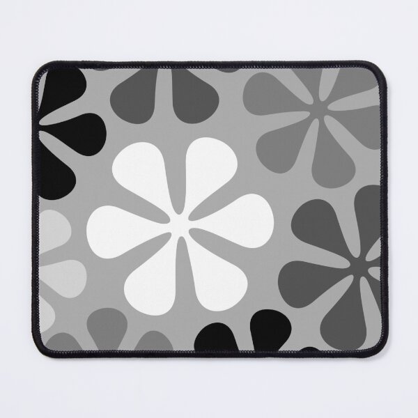 Item preview, Abstract Flowers Black White Grey designed and sold by NataliePaskell.